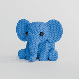 Knitted Elephant 3d model