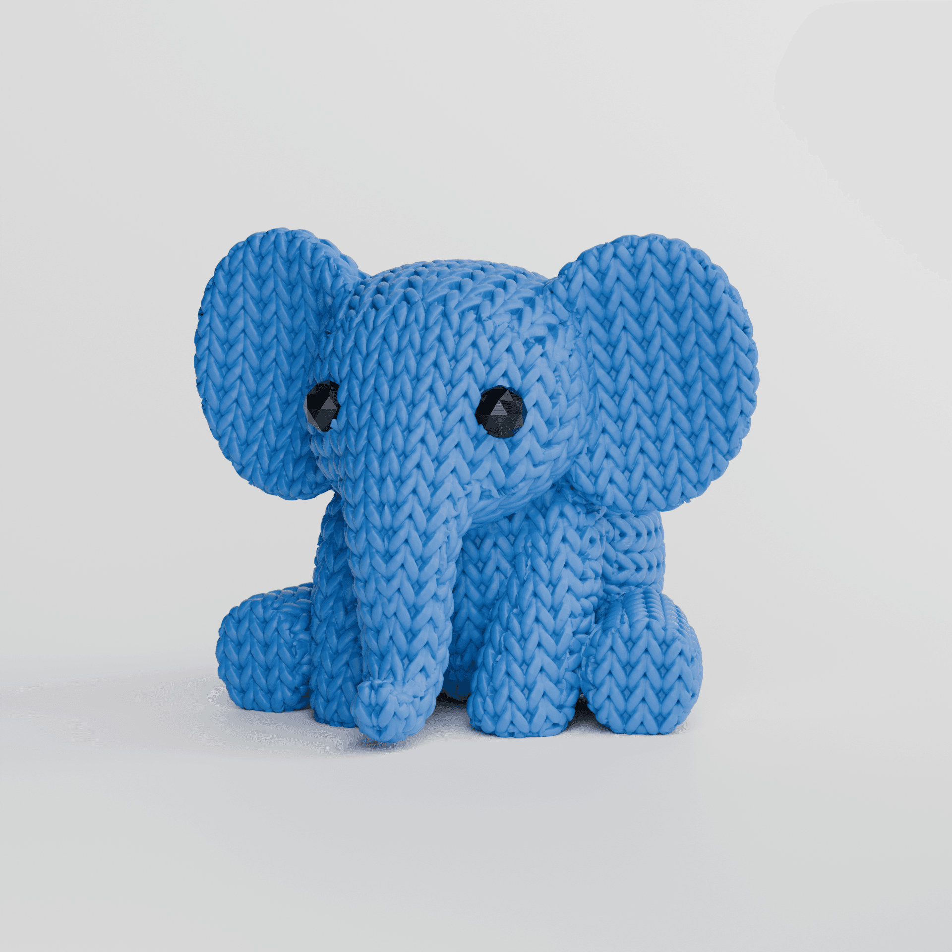 Knitted Elephant 3d model