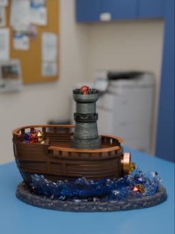Boat Dice Tower 3d model