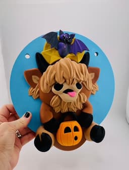 Magnetic Halloween Bat Hat For Modular Cow Sign 3d model