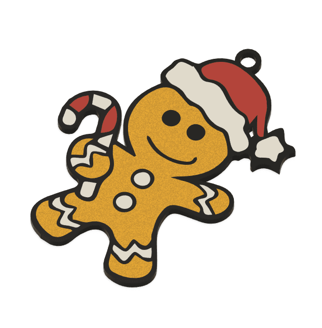 Christmas Pack: Gingerbread Man I 3d model