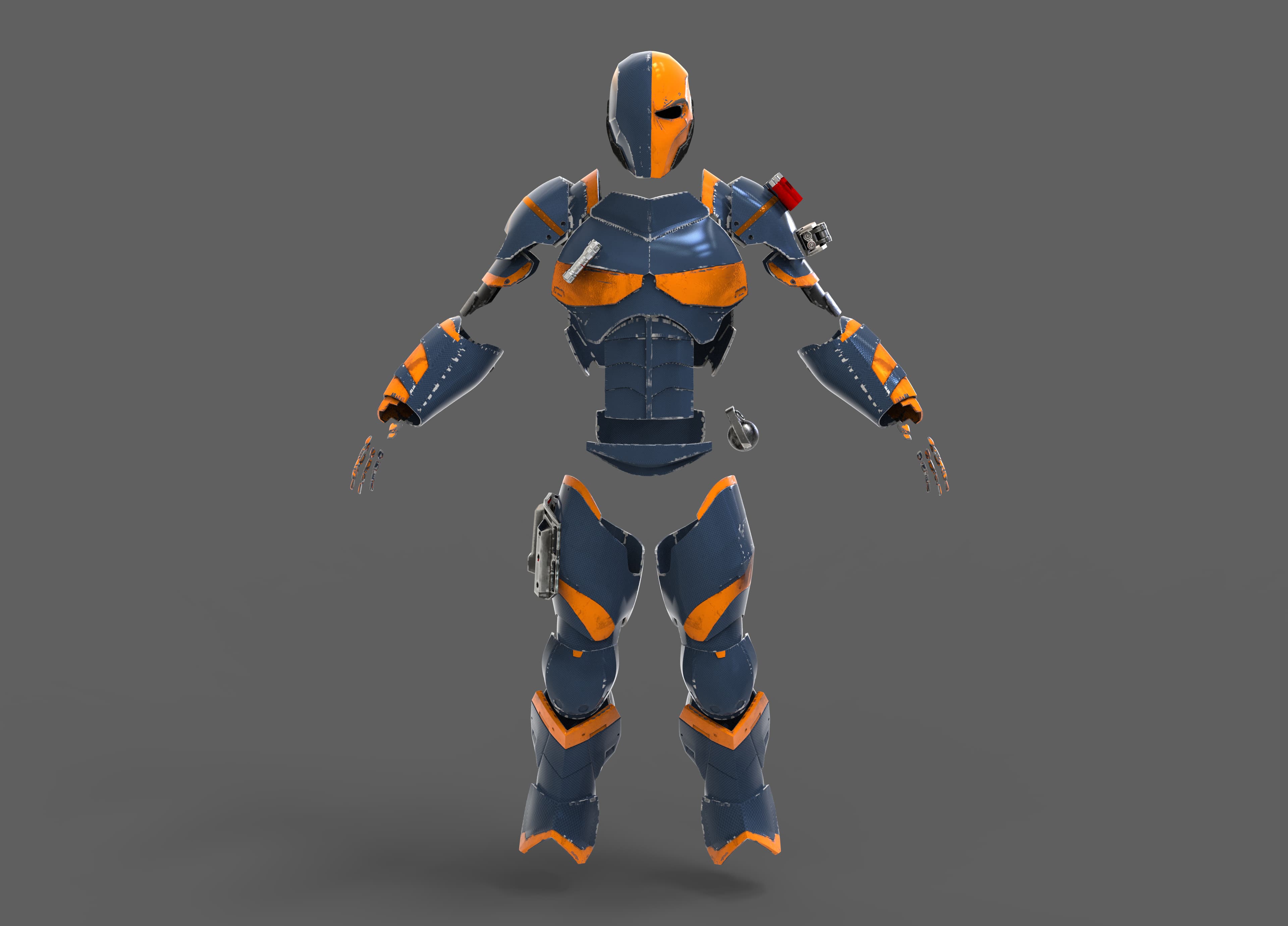 Deathstroke Arkham 3d model