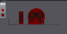 Caught Up Inspired Helmet/Pen Holder 3d model