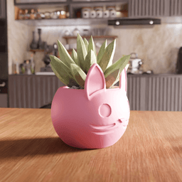 Cute Cat Succulent Planter 3d model