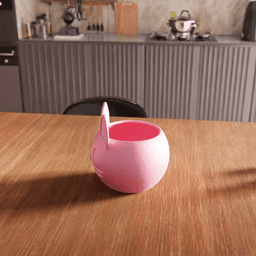 Cute Cat Succulent Planter 3d model