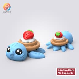 Flexi Strawberry Turtle (FREE) 3d model