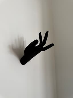 Wall hook hand shape 3d model