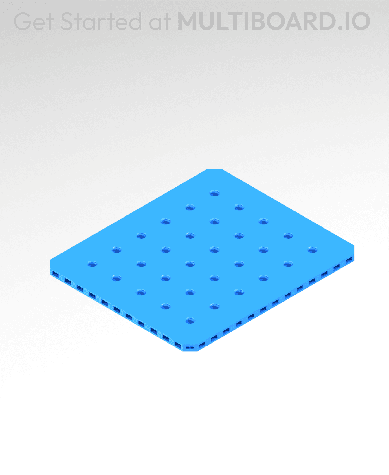 7x6 MU - Small Thread MU - MultiBoard Plate 3d model