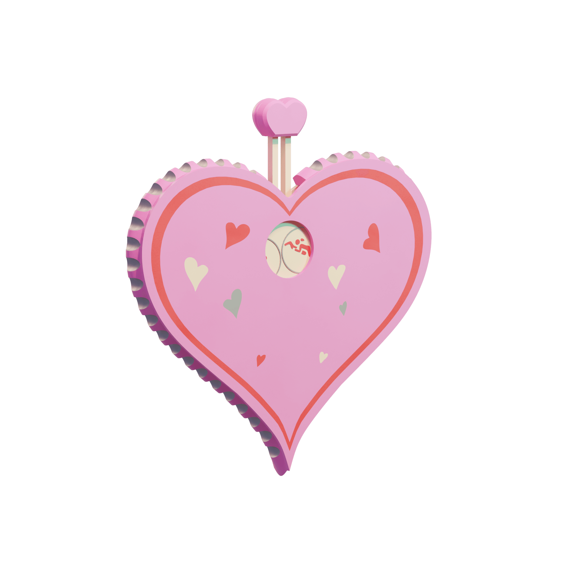 Valentines Day Random Position 3d model
