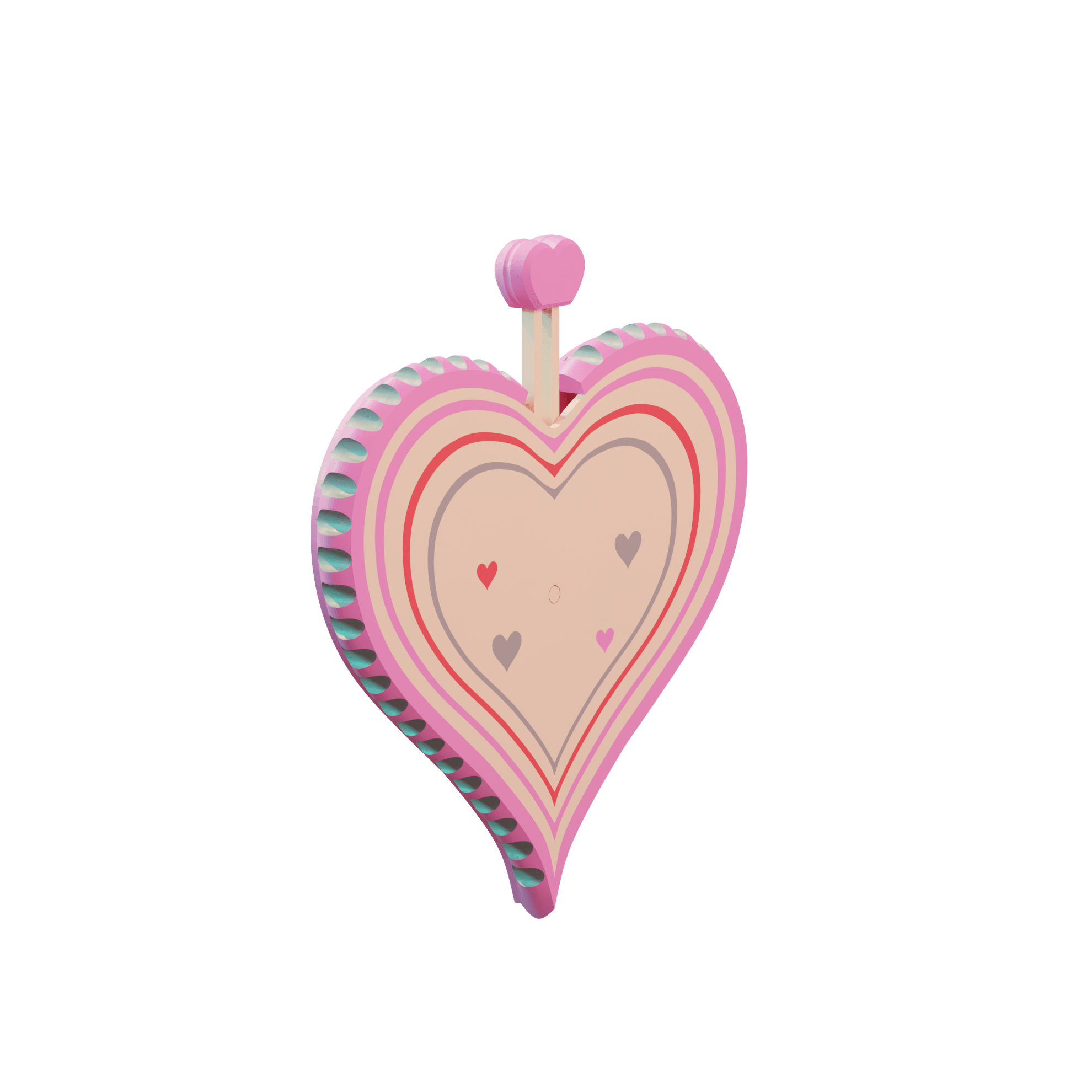 Valentines Day Random Position 3d model