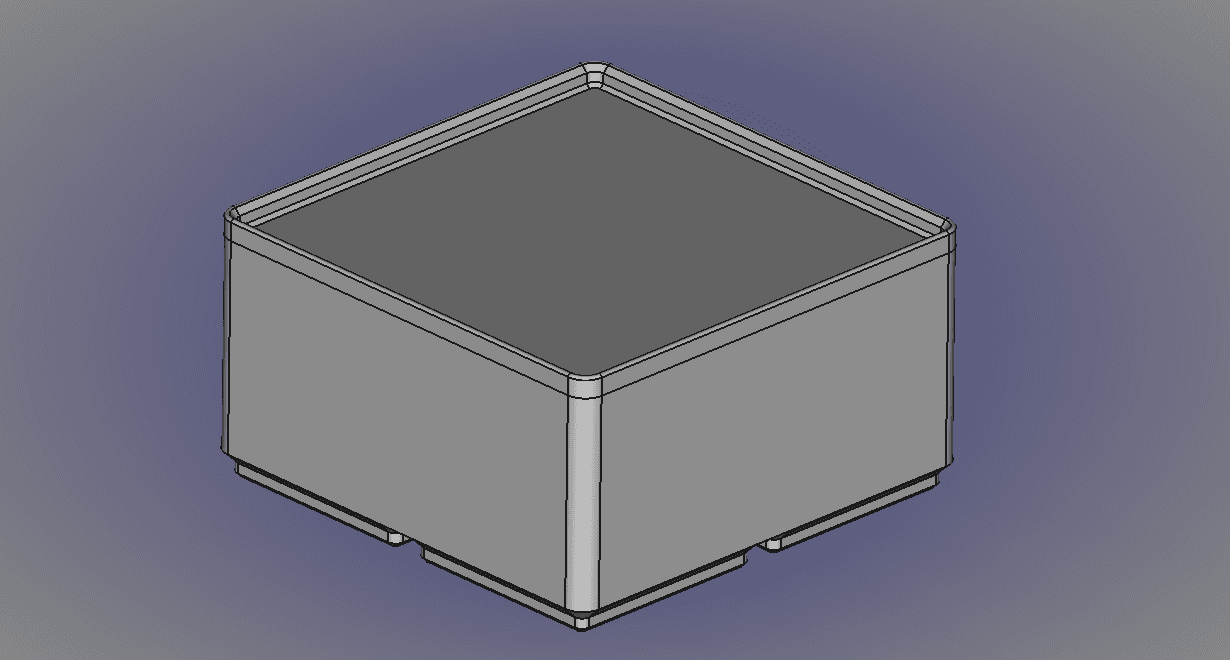 FreeCAD Gridfinity Parametric Bin Blank.stl 3d model