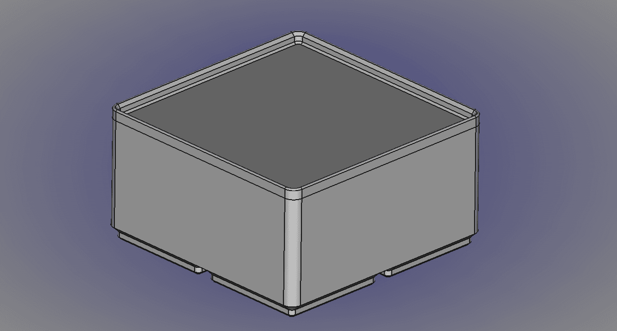 FreeCAD Gridfinity Parametric Bin Blank.stl 3d model