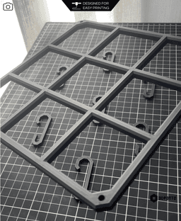 Grid Hanger and Hooks 3d model