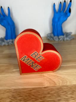 NEW Print in Place Valentine's Day Heart Box 3d model