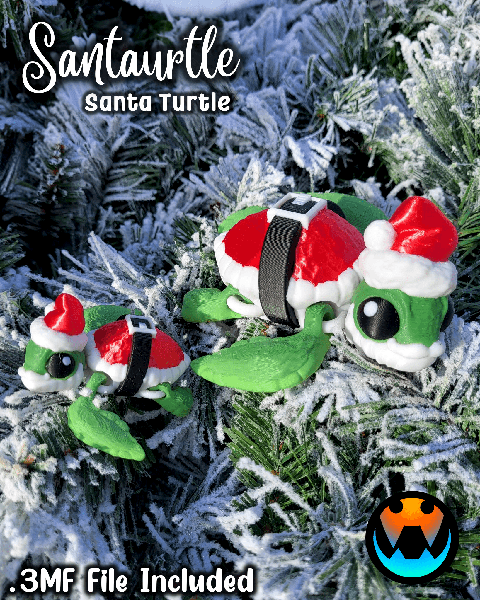"Santaurtle" Santa Turtle 3d model