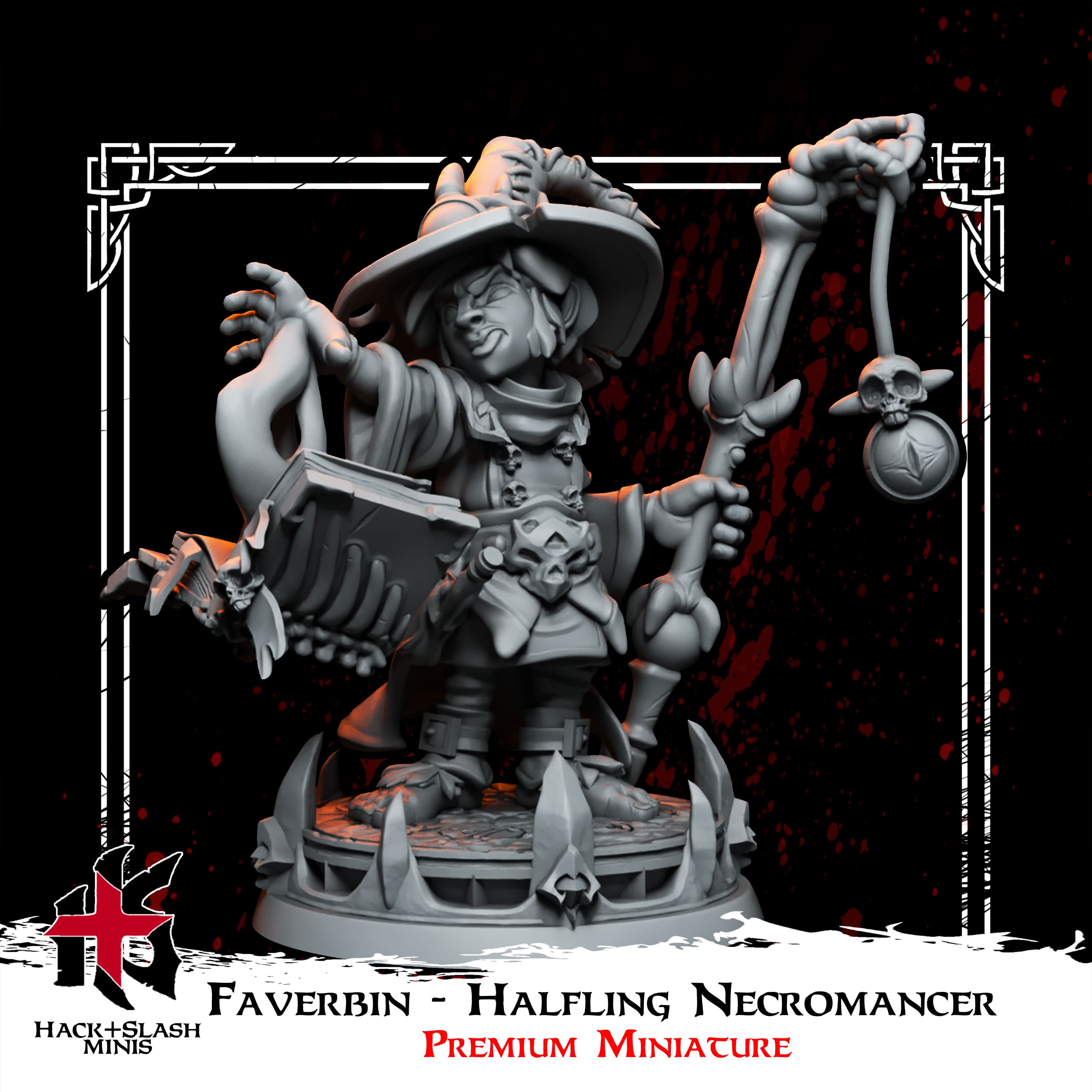 Faverbin-Halfling Necromancer 3d model