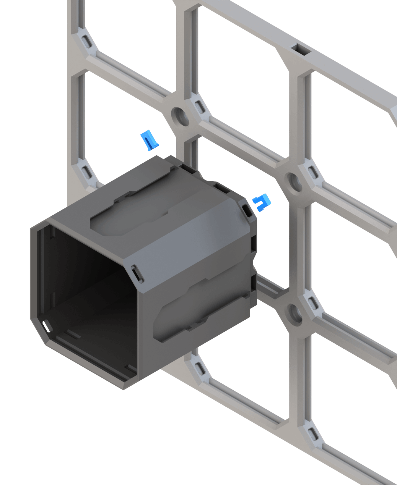Shell-to-Plate Corner Pin 3d model