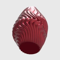 SCULPTURAL WAVE VASE 3d model