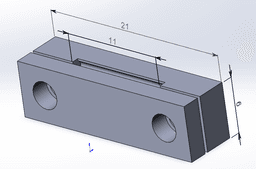 2GT Timing belt clamp v1 3d model