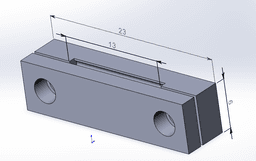 2GT Timing belt clamp v1 3d model