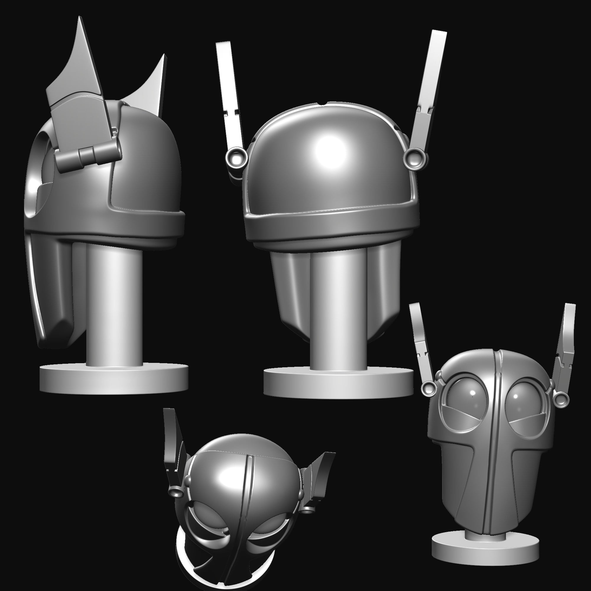 Army Robot head 3d model