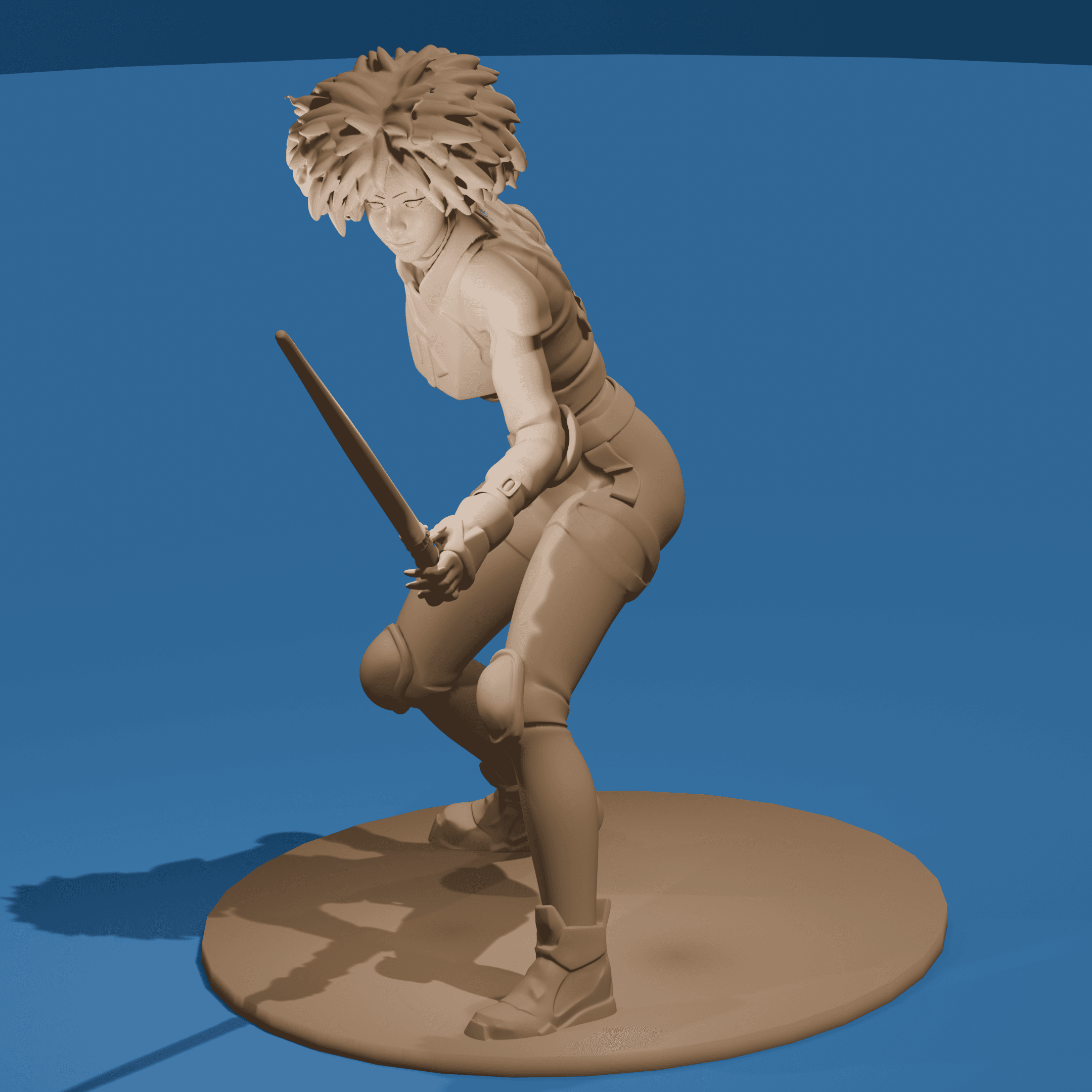 Afro Jedi v2 3d model