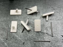 finishing nail wall hook 3d model