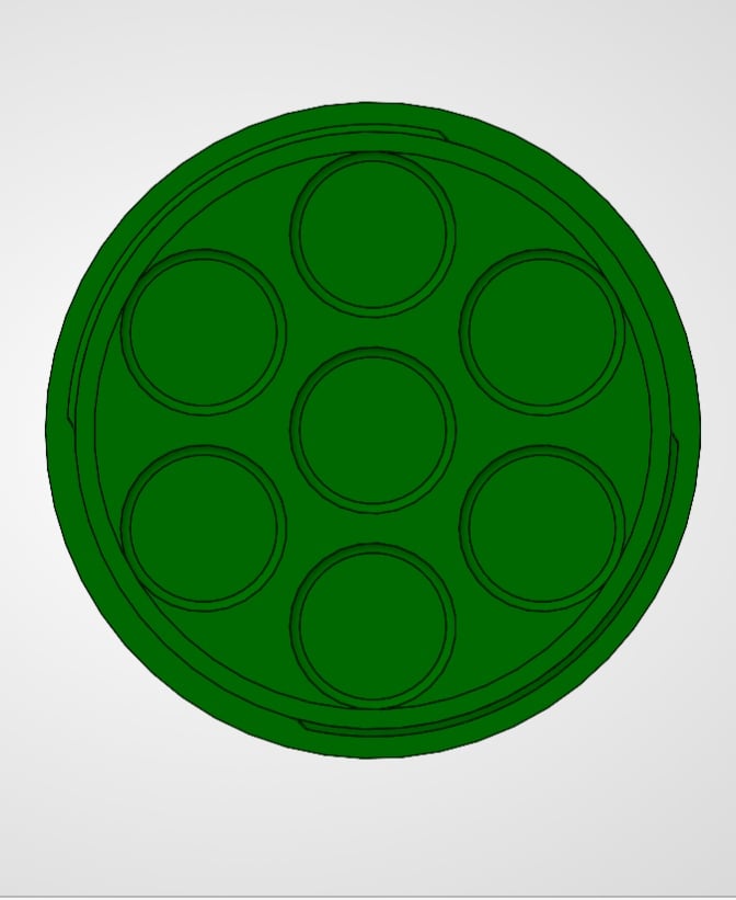 Ranger Dice Container And Tray Threaded 3d model