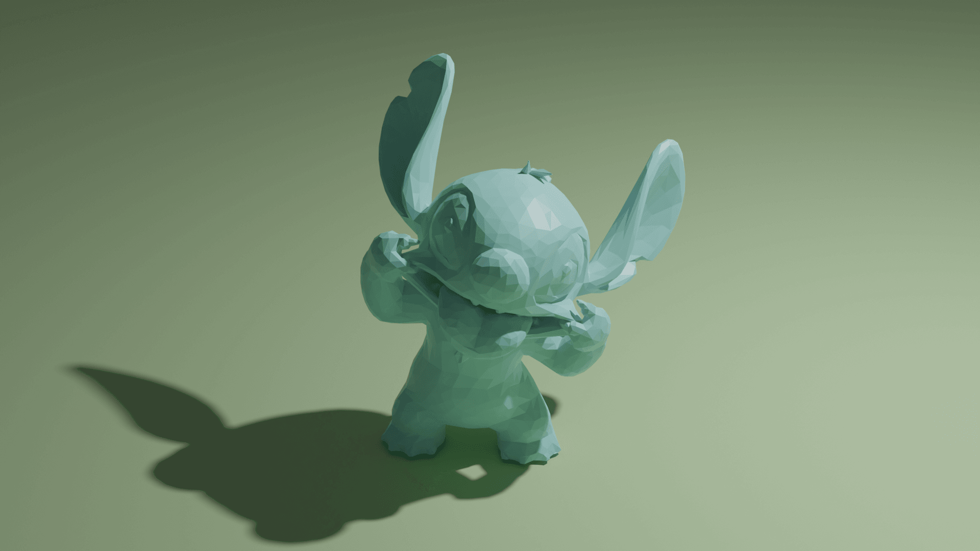 Low Poly Stitch 3d model