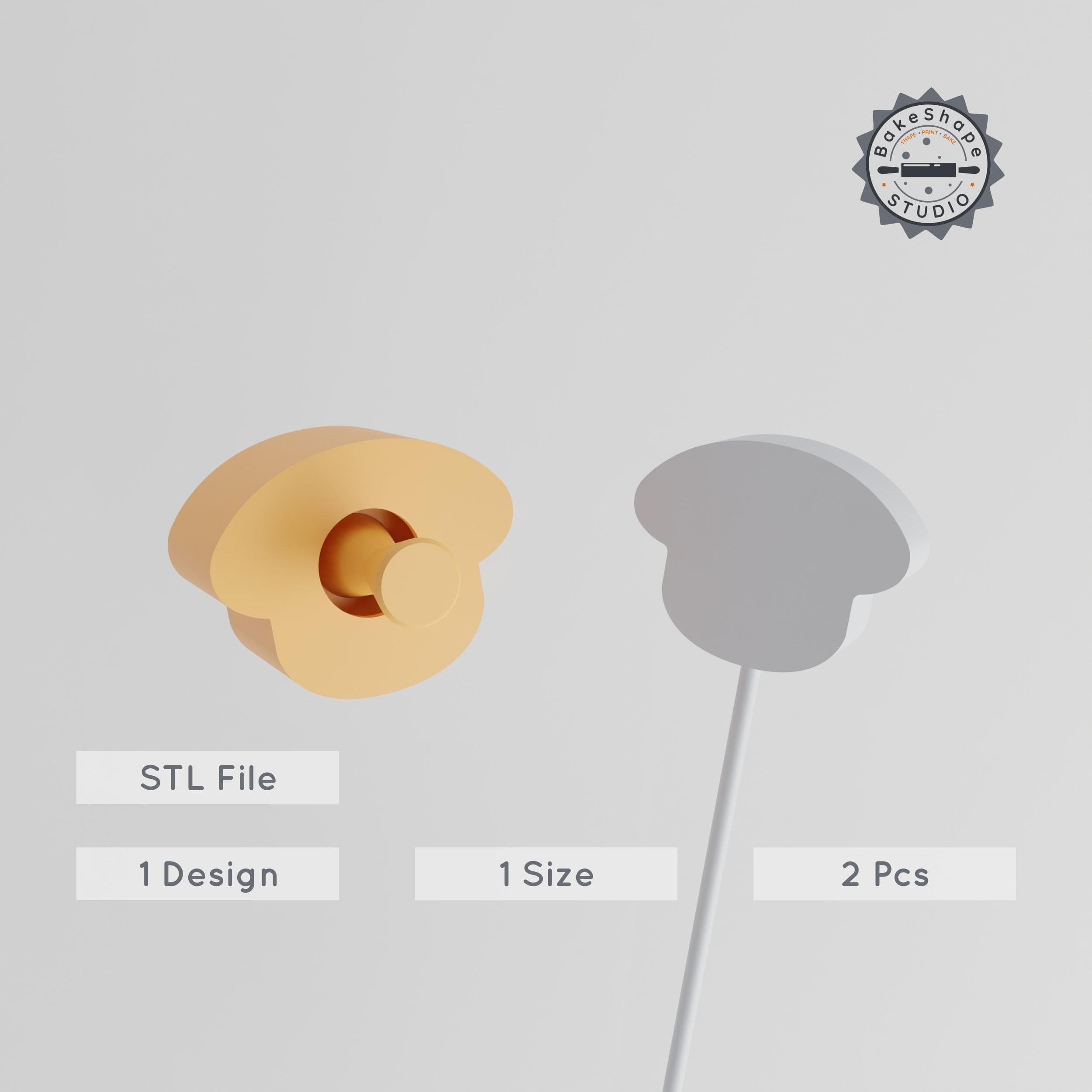 Captain Hat Cake Pop Mold, Ocean & Sea Theme, 2-Piece Nautical Cap Design, Maritime 3D Print STL PRODUCT_1215 3d model