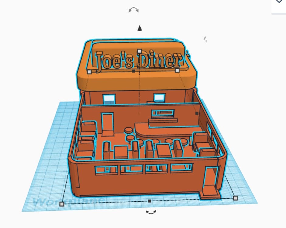 Diner 3d model