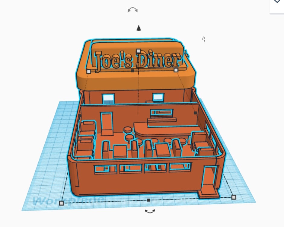 Diner 3d model