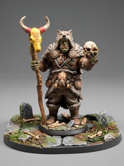 Orc wizard 3d model