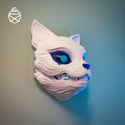 Kitsune Wall Mask 3d model