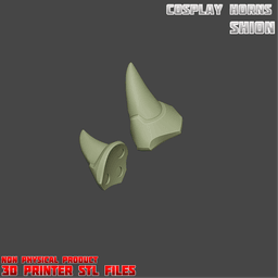 Sci-fi Shion Cosplay Horns Overwatch 3d model