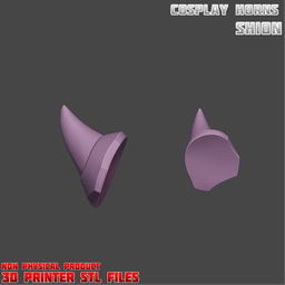 Sci-fi Shion Cosplay Horns Overwatch 3d model