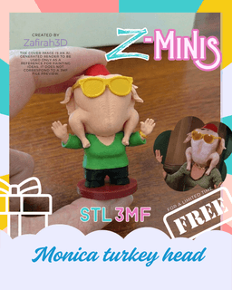 MONICA TURKEY HEAD Z-MINI 3d model
