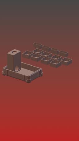 Suitcase for boardgaming or RPG 3d model