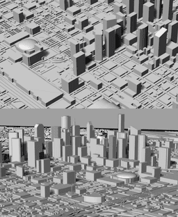 HOUSTON, Skyline 3D map 3d model