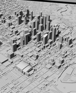 HOUSTON, Skyline 3D map 3d model