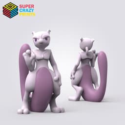 Mewtwo (Easy Print No Supports) 3d model