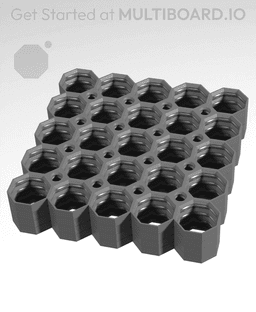 5x5 Multiboard Corner Legacy Tile x4 Stack 3d model