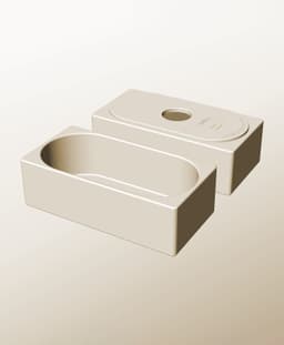 CX96-65-P Stackable pierced bin box module for creative decor 3d model