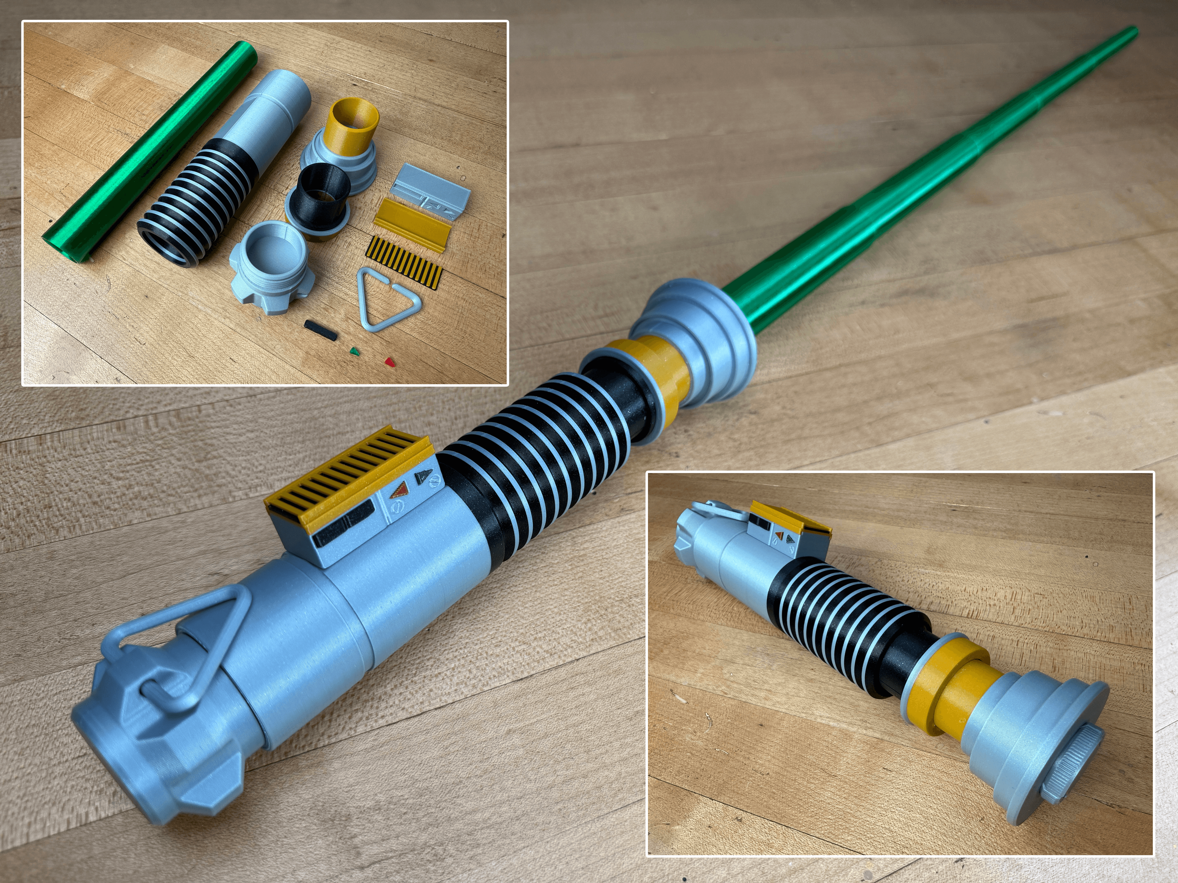 Luke’s ROTJ Multi-Part Collapsing Lightsaber 3d model