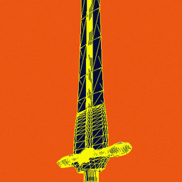 Holy Deadly Sword Of Crom Low Poly 3D Model 3d model