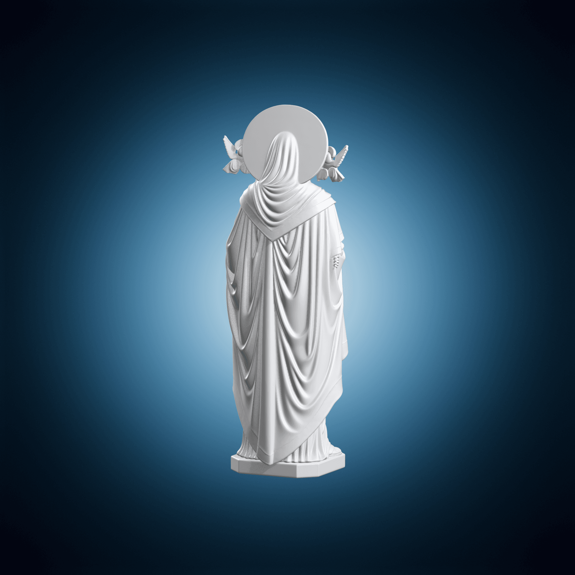 Our Lady Jesus Statue 3d model