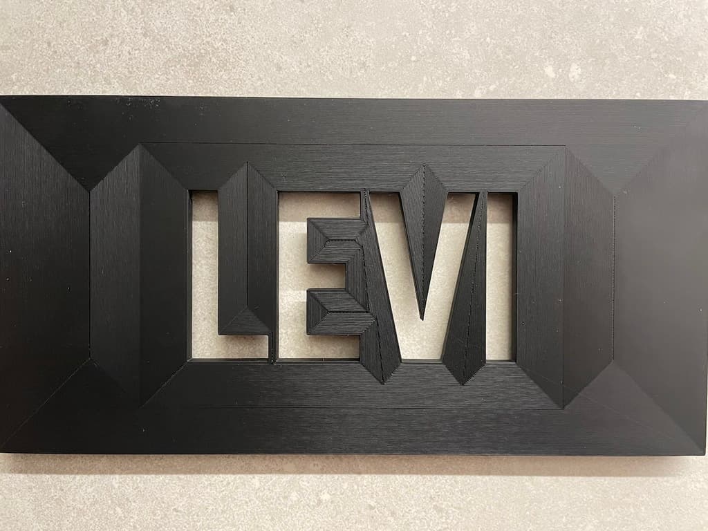 Modern Door Sign 3d model