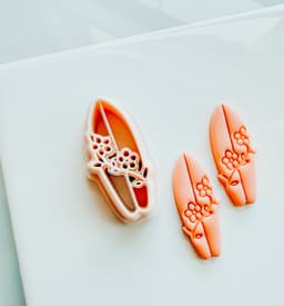 Hibiscus Surf Board Clay Cutter 3d model