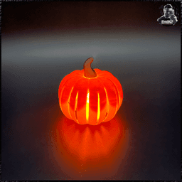 Pumpkin Tealights 3d model