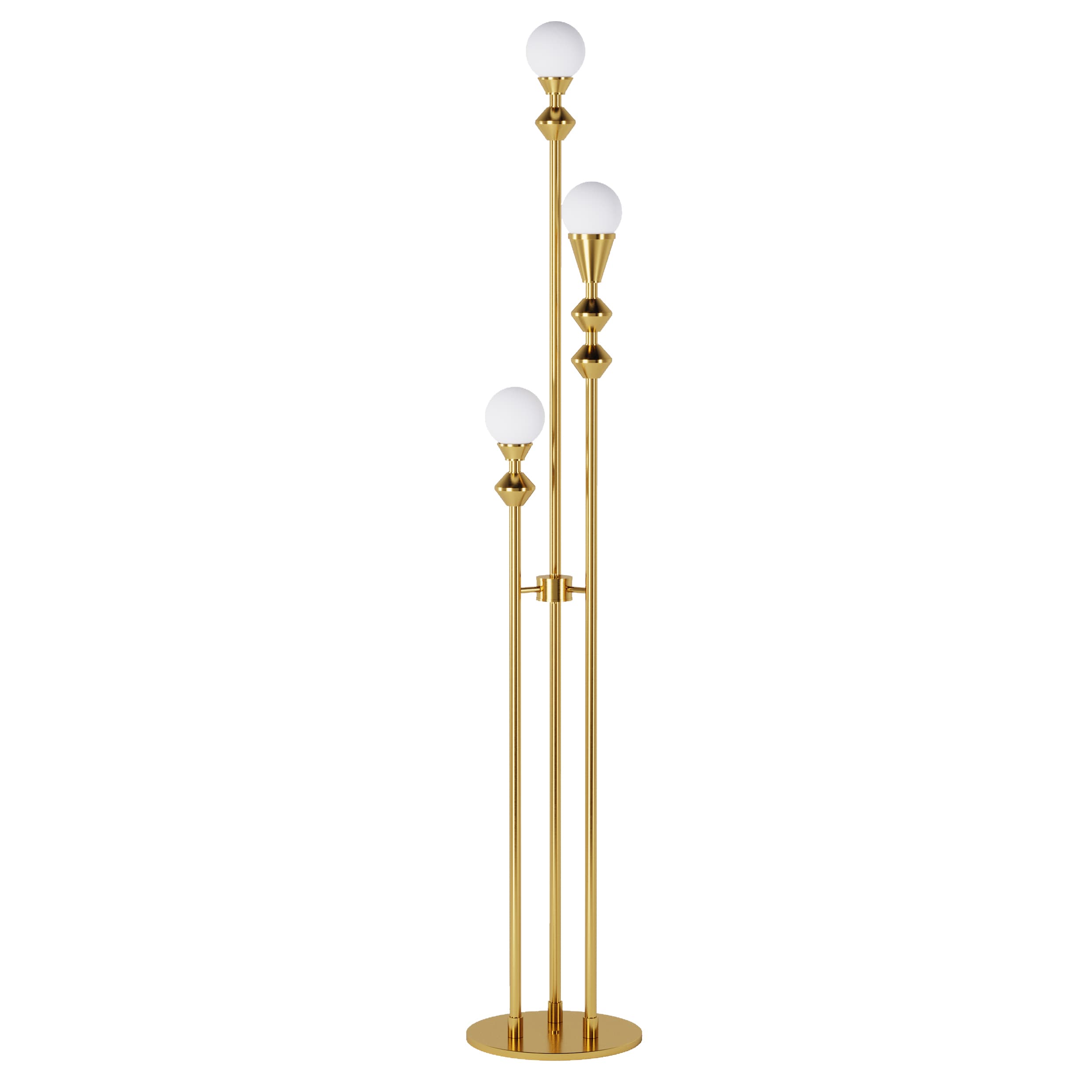 Dome Trio floor lamp, SKU. 16591 by Pikartlights 3d model